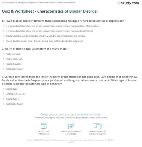 manic compression test|manic quiz questions.